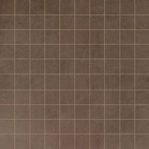 Industry Moka Matte 1"x1" Mosaic | Through Body Porcelain | Floor/Wall Mosaic