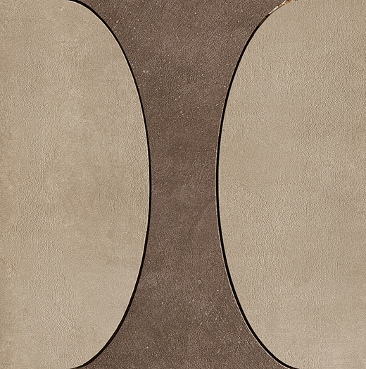 Industry Moka Matte Deco A | Through Body Porcelain | Floor/Wall Decorative