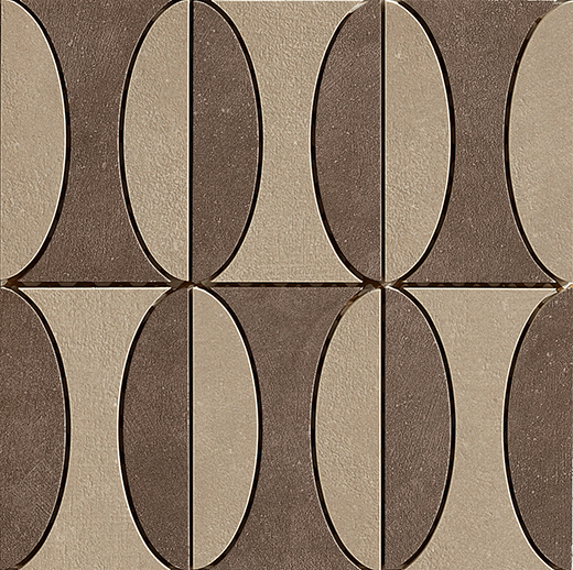 Industry Moka Matte Deco B | Through Body Porcelain | Floor/Wall Decorative