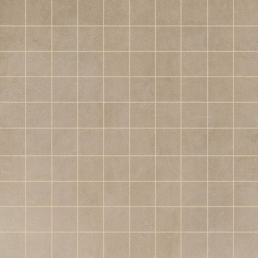 Industry Taupe Matte 1"x1" Mosaic | Through Body Porcelain | Floor/Wall Mosaic