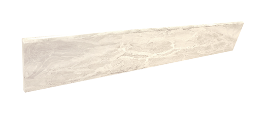 Jewelstone Ivory Polished 3.5"X24" Bullnose | Color Body Porcelain | Trim