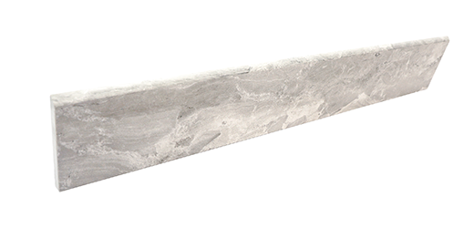 Jewelstone Silver Matte 3.5"X24" Bullnose | Color Body Porcelain | Trim