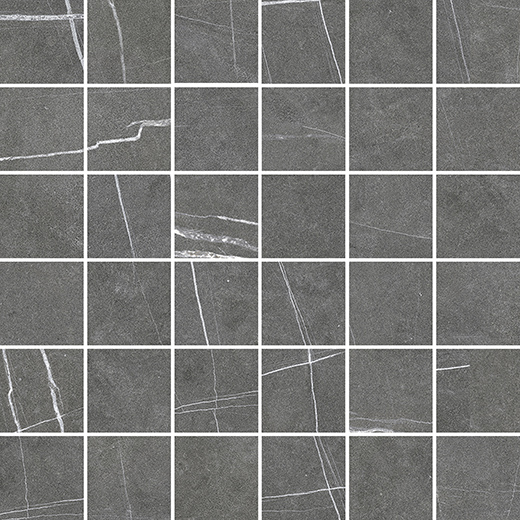 Journey Noir Matte 2"X2" Mosaic | Color Body Porcelain | Floor/Wall Mosaic