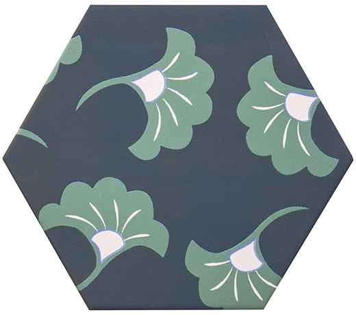 Laguna Deco 3 Matte 6"x6.8" Hexagon Deco 3 | Glazed Porcelain | Floor/Wall Decorative