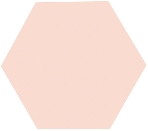 Laguna Pink Matte 6"x6.8" Hexagon | Glazed Porcelain | Floor/Wall Tile