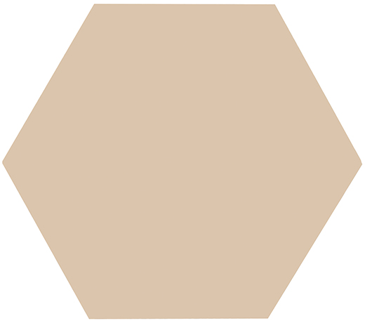 Laguna Sand Matte 6"x6.8" Hexagon | Glazed Porcelain | Floor/Wall Tile