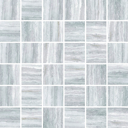 Lazio Grey Honed 2"x2" (12"x12" Mosaic Sheet) | Glazed Porcelain | Floor/Wall Mosaic