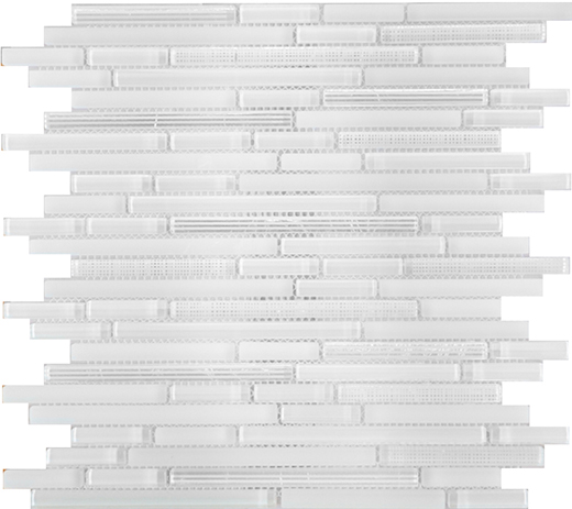 Lightstream Smoke Mixed Stick Mosaic | Glass | Wall Mosaic