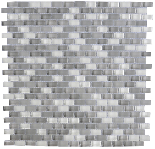 Lightstream Vapor Mixed Brick Blend Mosaic | Glass | Wall Mosaic