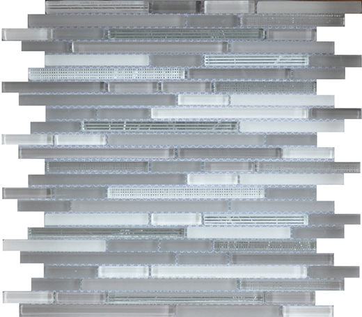 Lightstream Vapor Mixed Stick Mosaic | Glass | Wall Mosaic