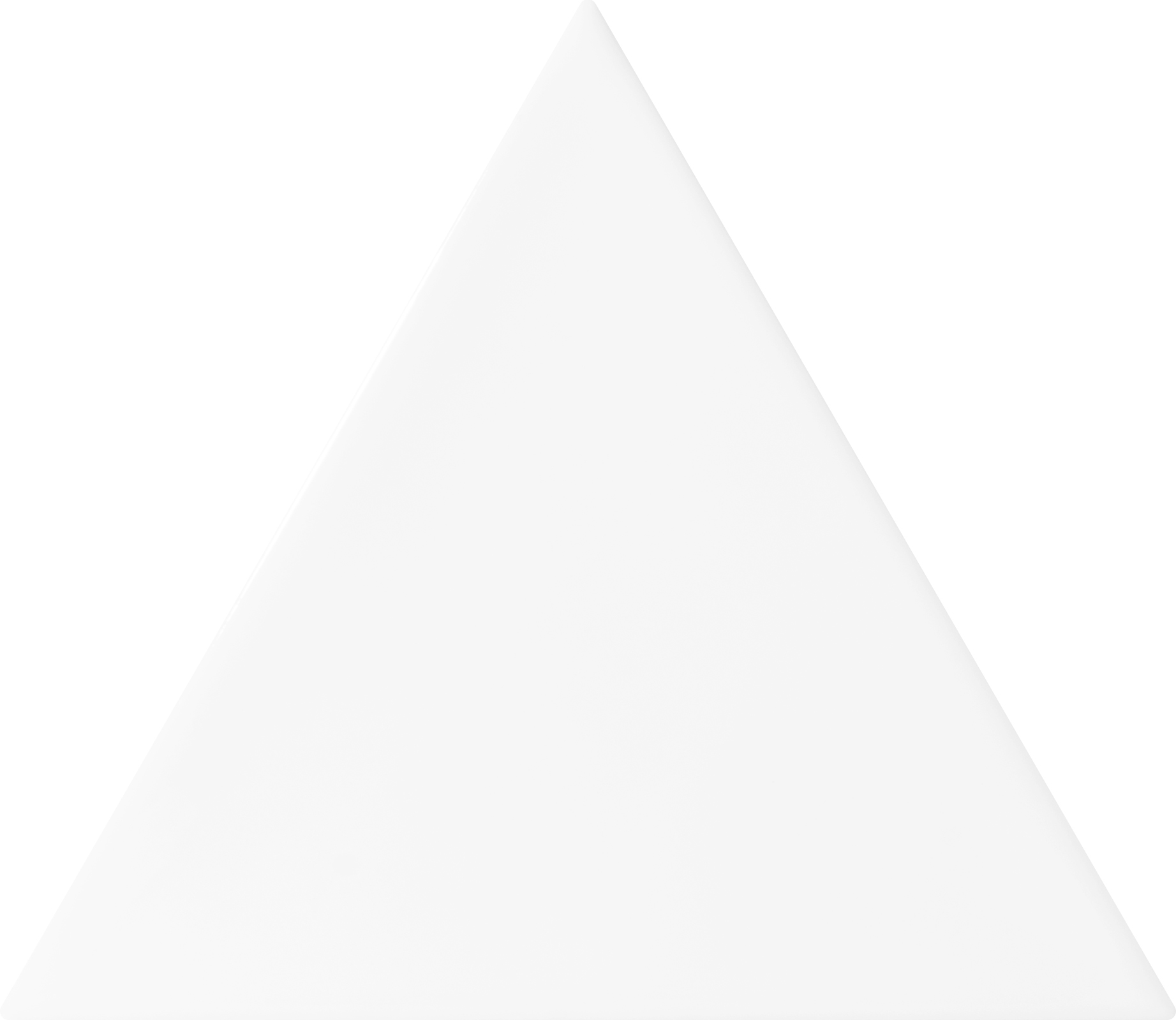 Link Bianco Glossy 5.2"X4.5" Triangle | Ceramic | Wall Tile
