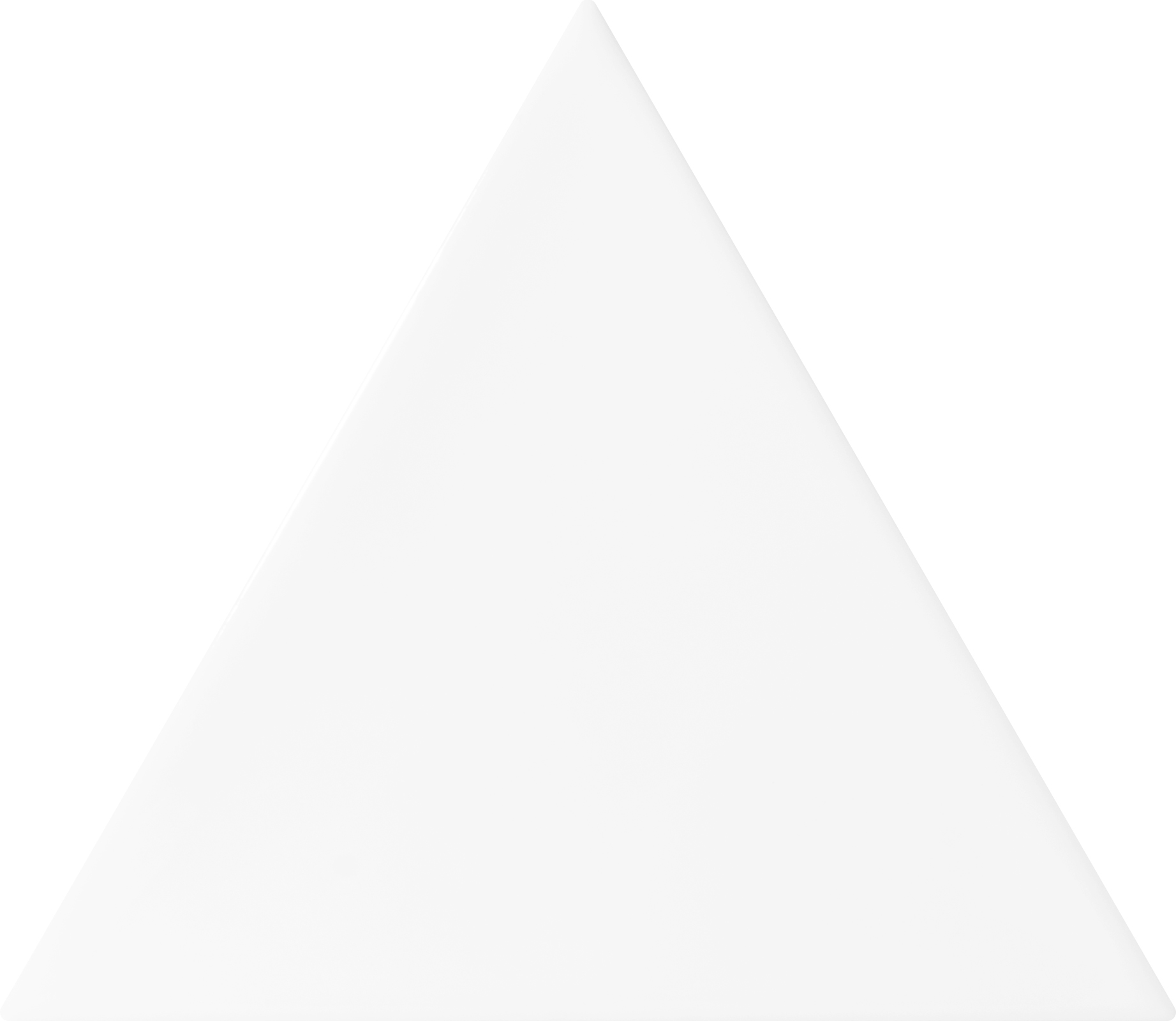 Link Bianco Glossy 5.2"X4.5" Triangle | Ceramic | Wall Tile