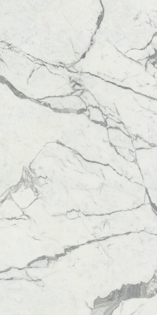 Livorno Collection Slabs White Statuario Polished 126"x60 | Color Body Porcelain | Slab