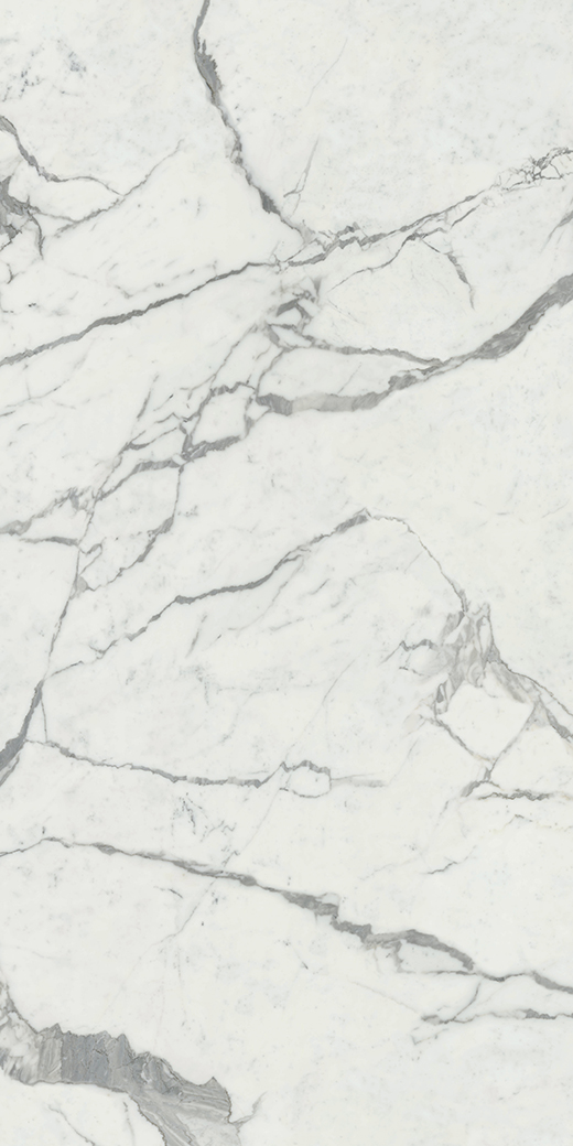 Livorno Collection Slabs White Statuario Polished 126"x60" B | Color Body Porcelain | Slab