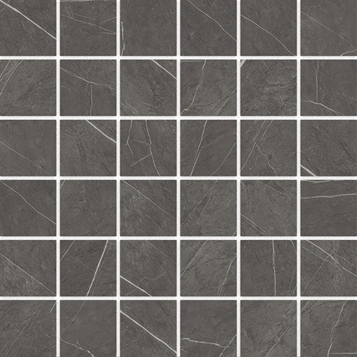 Luxury Sovereign Gray Matte 2"x2" Mosaic | Color Body Porcelain | Floor/Wall Mosaic