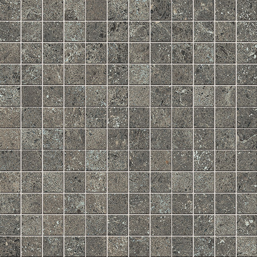 Majesty Antracite Natural 1"x1" (12"x12" Mosaic Sheet) | Glazed Porcelain | Floor/Wall Mosaic