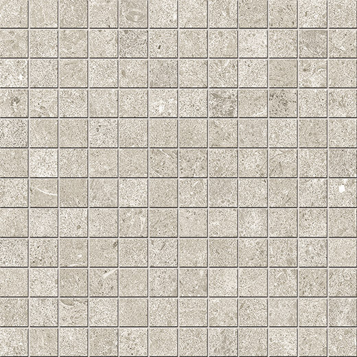 Majesty Grigio Chiaro Natural 1"x1" (12"x12" Mosaic Sheet) | Glazed Porcelain | Floor/Wall Mosaic