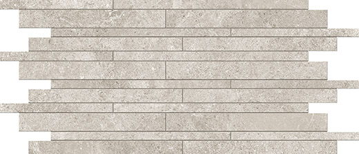 Majesty Grigio Chiaro Natural 12"x12" Muretto Mosaic Sheet | Glazed Porcelain | Floor/Wall Mosaic