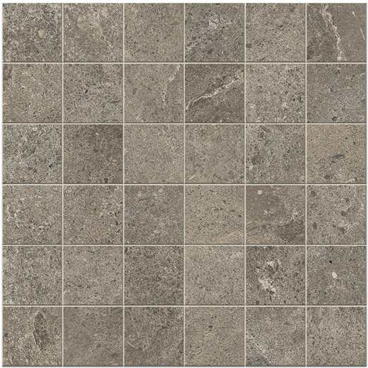 Majesty Tabacco Natural 2"x2" (12"x12" Mosaic Sheet) | Glazed Porcelain | Floor/Wall Mosaic