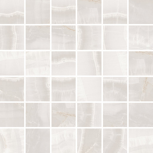 Outlet Mara Onix Gris Matte 2"X2" Mosaic | Glazed Porcelain | Floor/Wall Mosaic