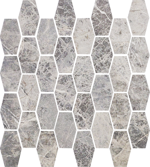 Marbella Imperial Matte 12"x11" Hexagon Mosaic Sheet | Color Body Porcelain | Floor/Wall Mosaic