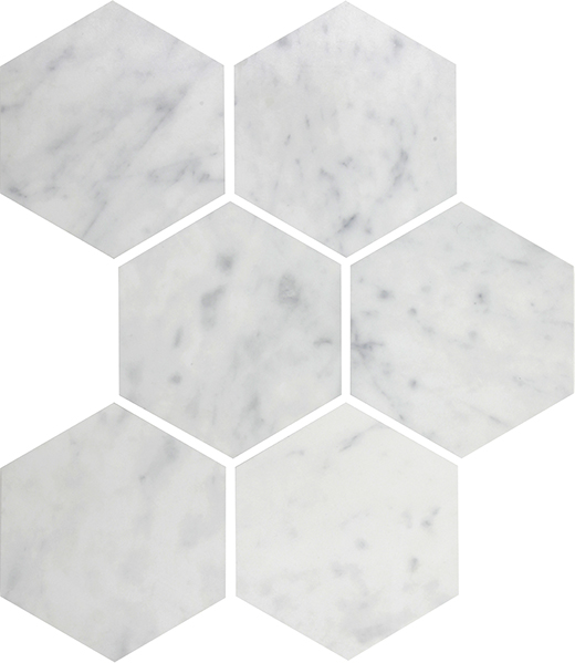 Marcel Perfectly Natural Matte 5" Hexagon | Porcelain | Floor/Wall Mosaic