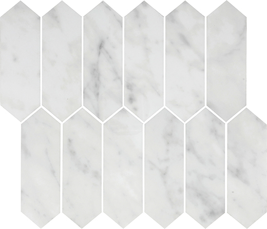 Marcel Perfectly Natural Polished 2"x6" Picket | Porcelain | Floor/Wall Mosaic