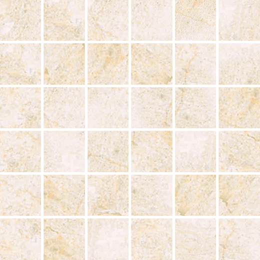 Outlet Marmol Creme Brulee Honed 2"x2" (12"x12" Mosaic Sheet) | Glazed Porcelain | Floor/Wall Mosaic