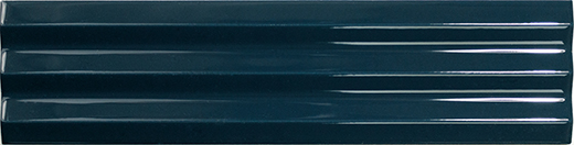 Match Midnight Blue Glossy 2.5"x10" Angled Midnight Blue | Ceramic | Wall Dimensional