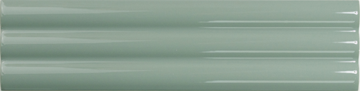 Match Sage Glossy 2.5"x10" Curved Sage | Ceramic | Wall Dimensional