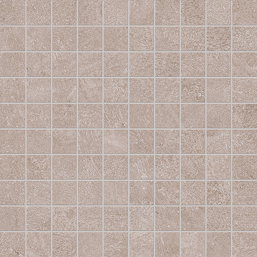 Materia Fango Matte 1"x1" Mosaic (12"x12" Sheet) | Glazed Porcelain | Floor/Wall Mosaic