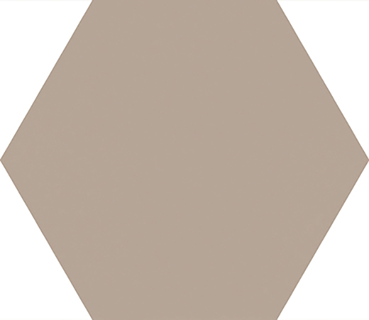 Materia Fango Matte 8"x7" Hexagon Matte Fango | Glazed Porcelain | Floor/Wall Hexagon