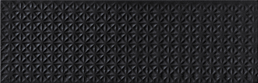 Materia Nero Matte 2"x6" Deco Matte Nero | Glazed Porcelain | Wall Dimensional 2X6