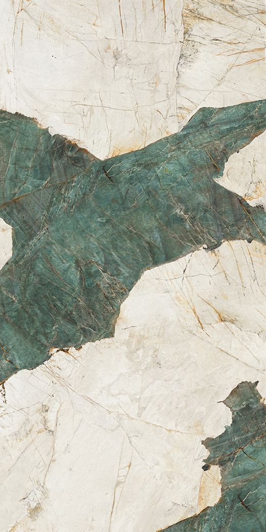 Maximus Aqua Polished 63"x126" Bookmatch A | Color Body Porcelain | Slab