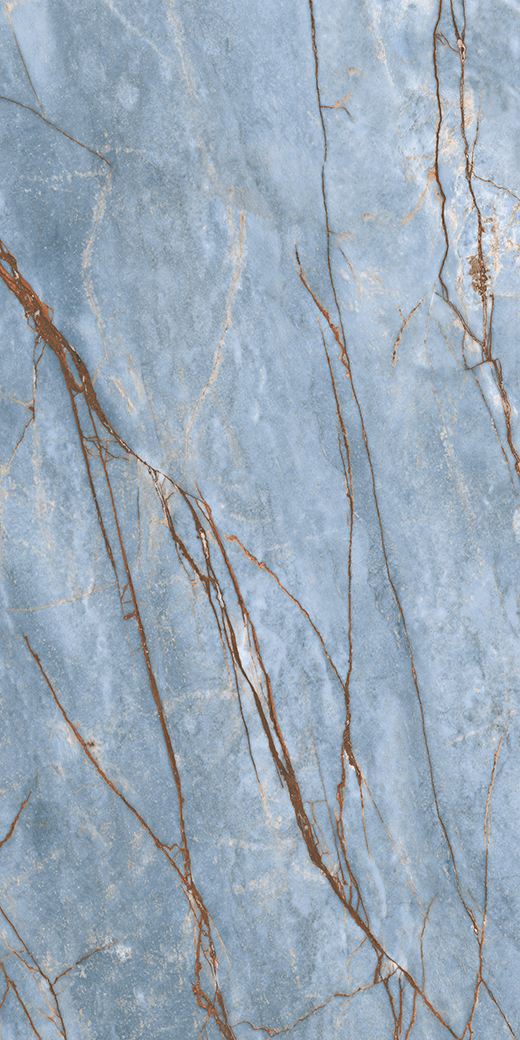 Maximus Azure Polished 63"x126" Bookmatch A | Color Body Porcelain | Slab