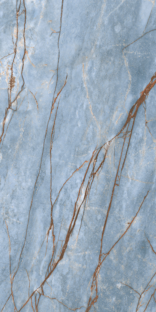 Maximus Azure Polished 63"x126" Bookmatch B | Color Body Porcelain | Slab