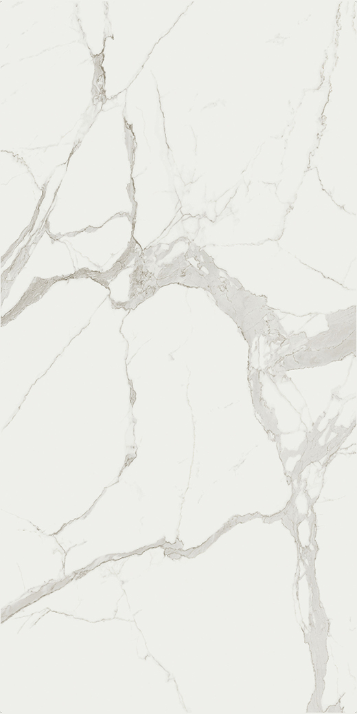 Maximus Marble Statuario Polished 63"x126" Bookmatch A | Color Body Porcelain | Slab