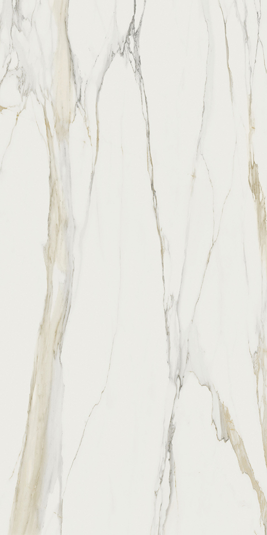 Maximus Calacatta Gold Polished 63"x126" Bookmatch A | Color Body Porcelain | Slab