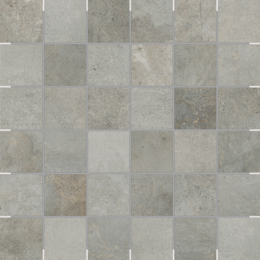 Metal Experience Chromium Matte 2"x2" Mosaic | Color Body Porcelain | Floor/Wall Mosaic