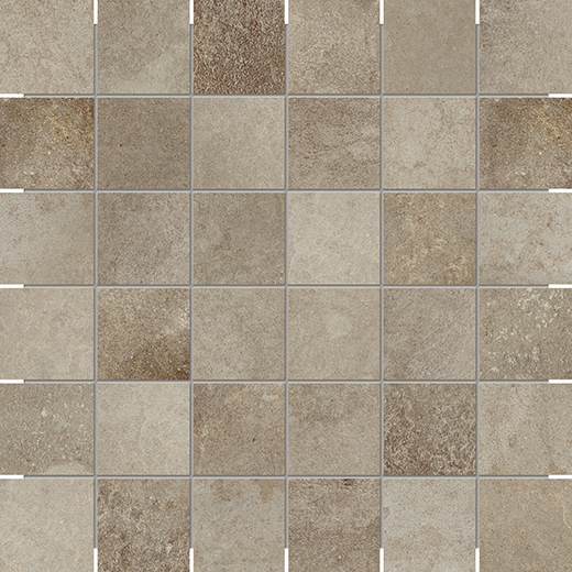 Metal Experience Iron Matte 2"x2" Mosaic | Color Body Porcelain | Floor/Wall Mosaic