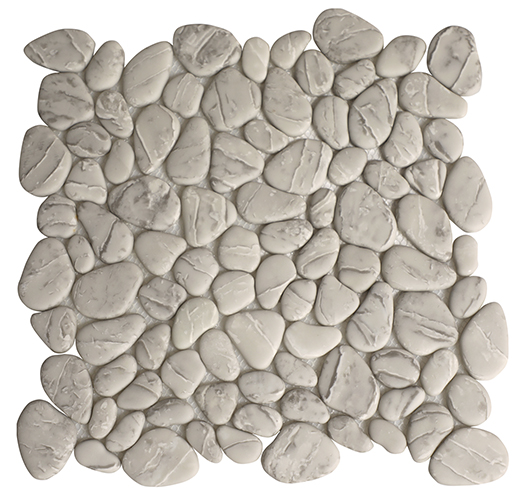 Micro Crystal Pebbles Taupe Matte Pebbles Mosaic | Glass | Floor/Wall Mosaic