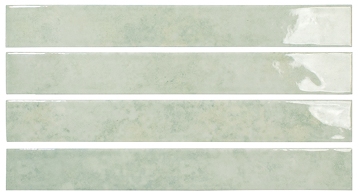 Mistral Aquamarine Glossy 1.5"x12.2" | Porcelain | Wall