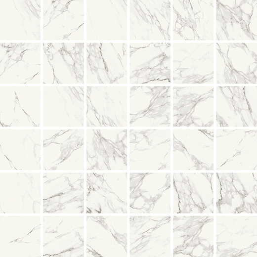 Outlet Monochrome Statuary Polished 2"x2" Mosaic | Color Body Porcelain | Floor/Wall Mosaic