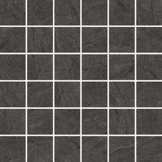 Montauk Graphite Matte 2"x2" Mosaic | Color Body Porcelain | Floor/Wall Mosaic