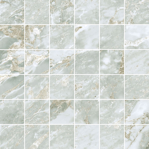 Montblanc Aquamarine Natural 2"x2" Mosaic | Color Body Porcelain | Mosaic