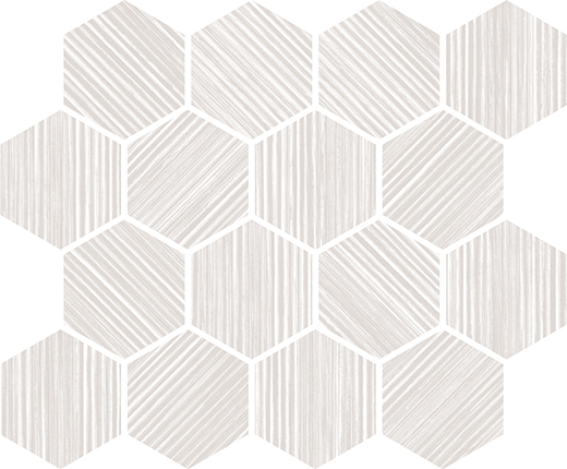 Monviso House Natural Hexagon Mosaic | Porcelain | Floor/Wall Mosaic