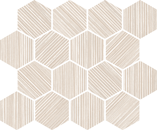 Monviso Jazz Natural Hexagon Mosaic | Porcelain | Floor/Wall Mosaic