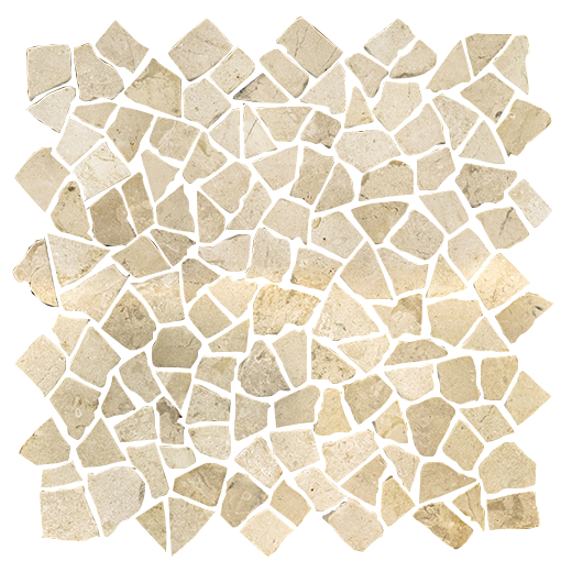 Natural Stone Pebbles Sliced Biancone Natural Sliced Pebbles Mosaic | Stone | Floor/Wall Mosaic