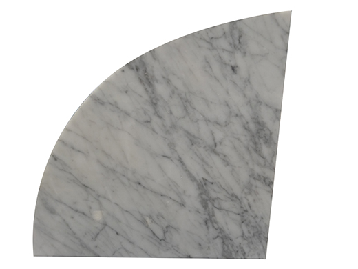 Natural Stone Carrara Marble Polished 18" Corner Carrara | Marble | Seat
