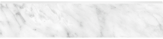 Nuvo Marble Carrara Gioia Polished 3"x12" Bullnose | Glazed Porcelain | Trim